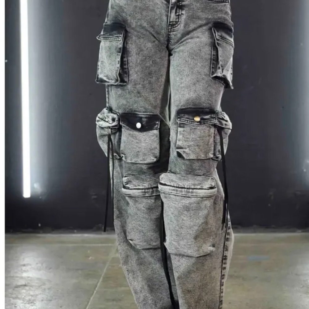 Brand new cargo denim jeans sizes small to extra-large